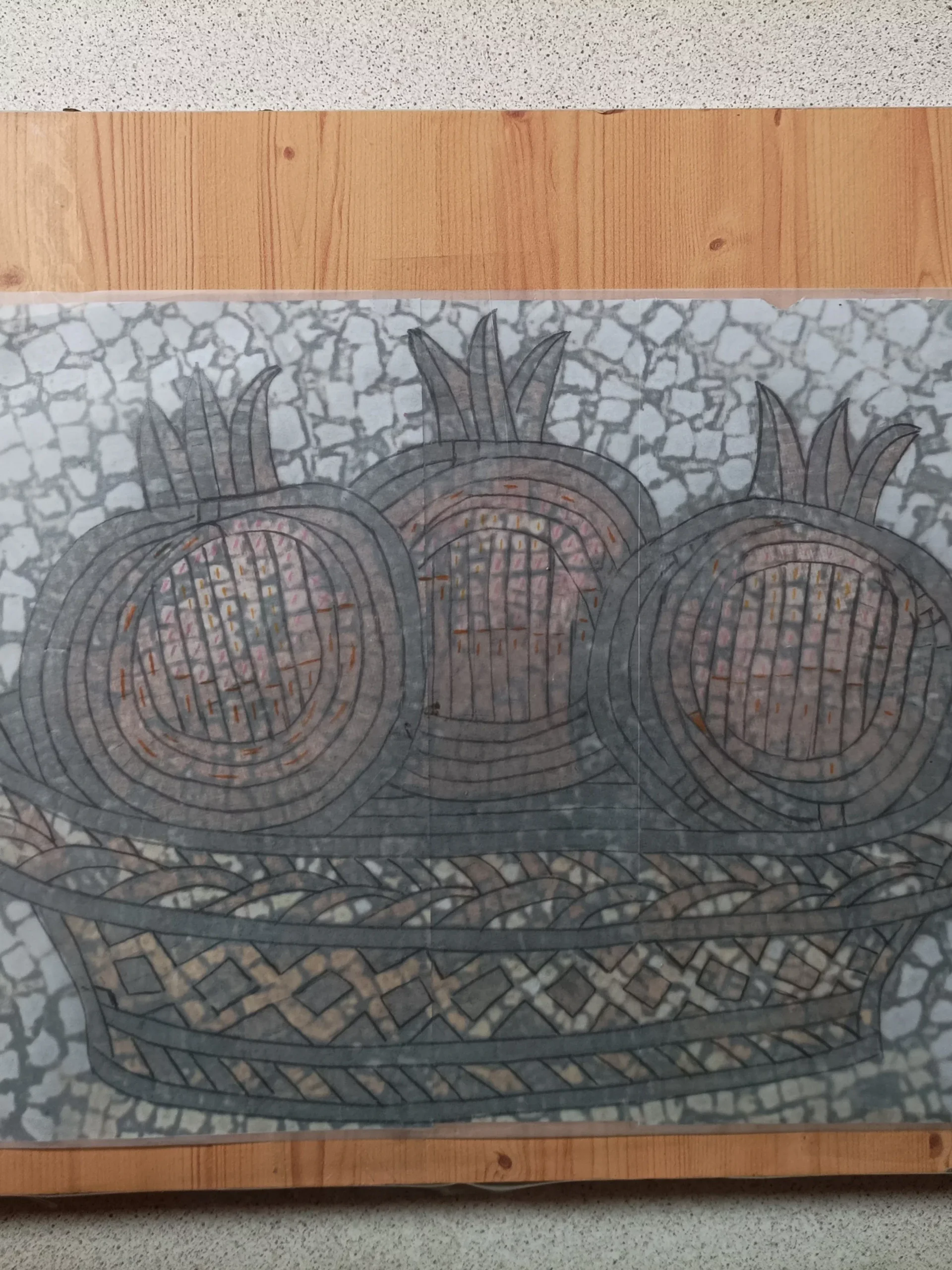 Photo montrant l'anatomie d'une création en mosaïque